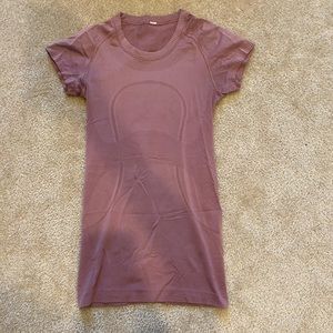 lululemon swiftly tech short sleeve pink size 2